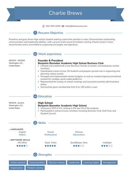 Part-Time Job Resume Sample