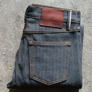 gustin #562 selvedge herringbone denim