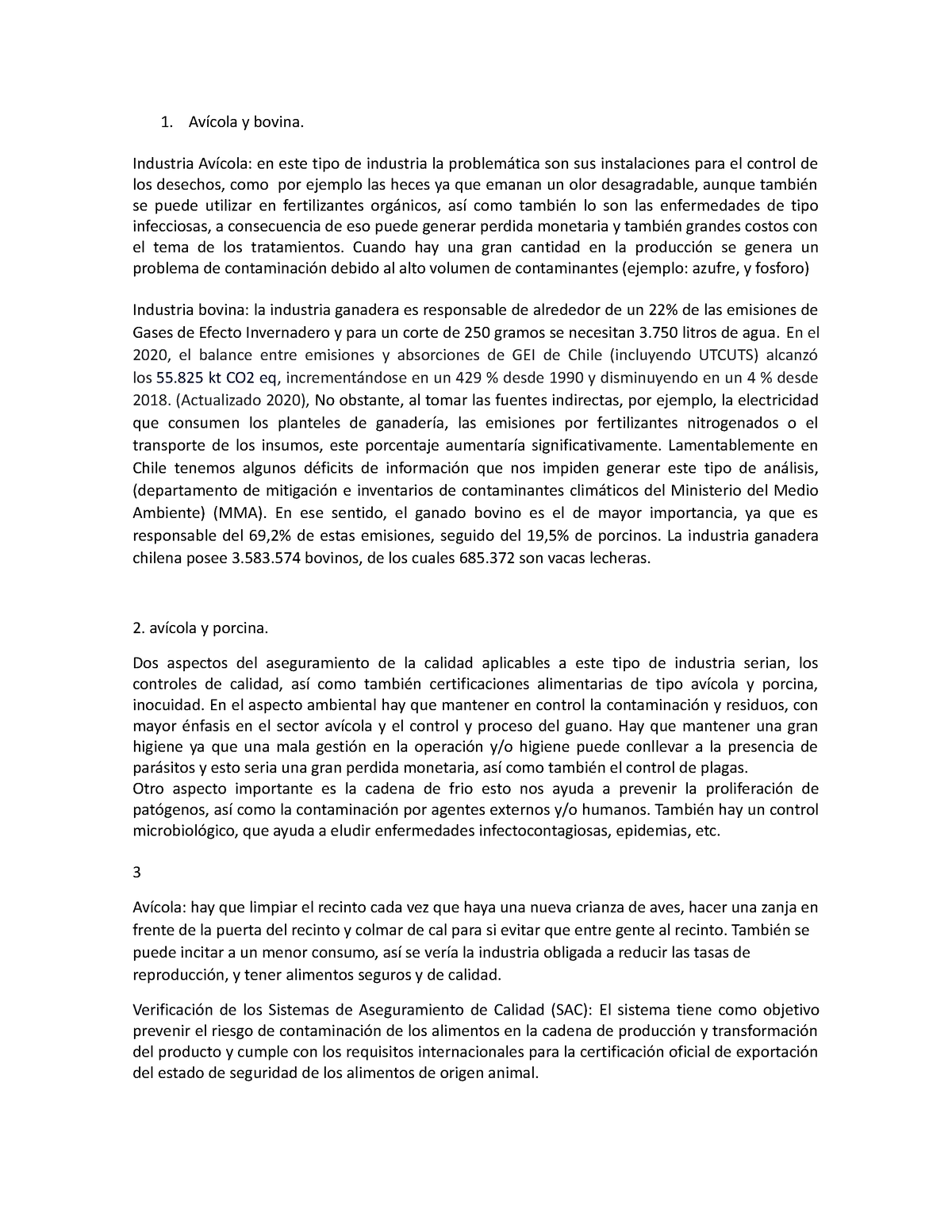 Avícola y bovina - procesos silvoagropecuarios y de servicios - IACC ...