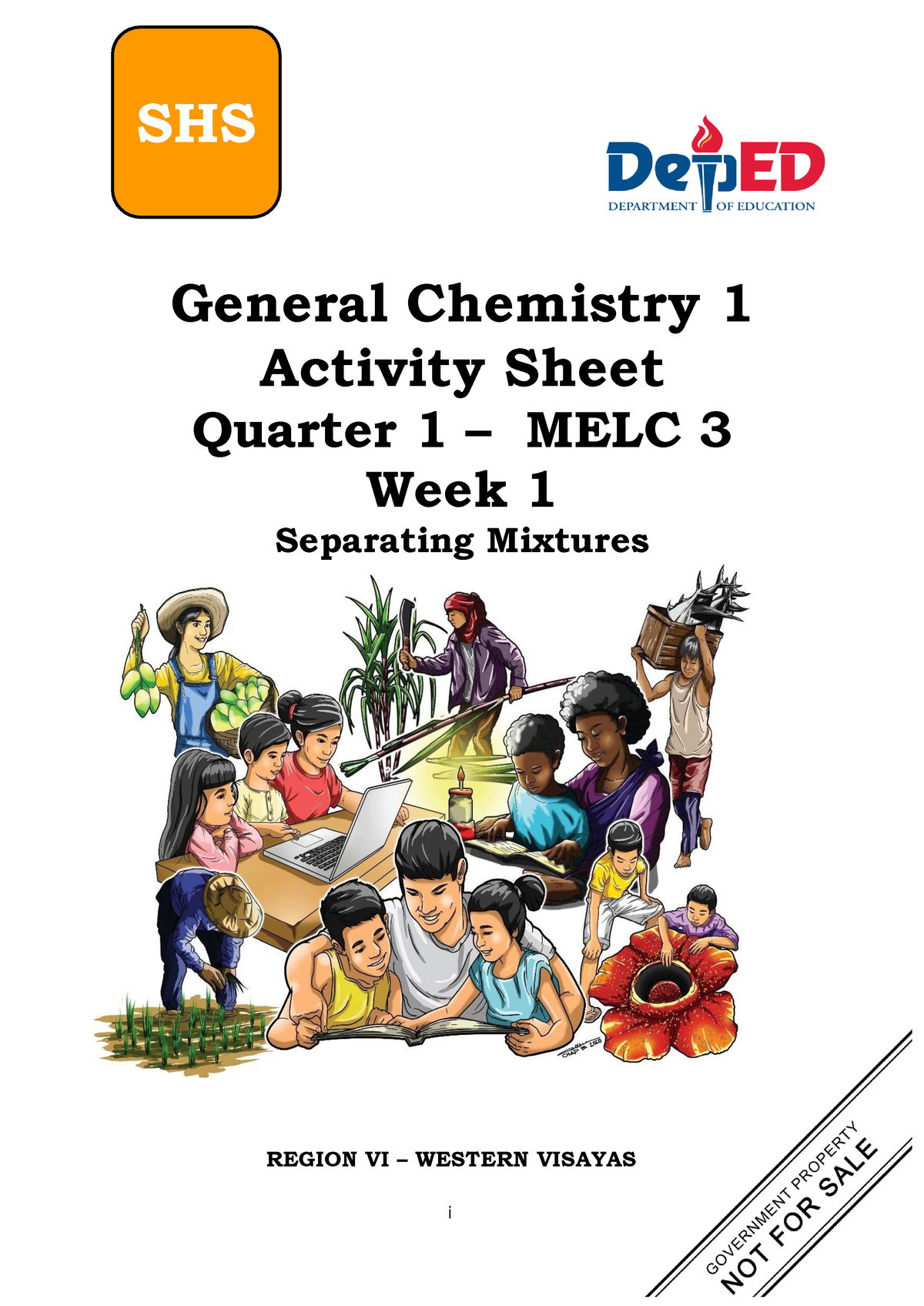 CHEM 1 Separation Techniques - General Chemistry 1 Activity Sheet ...