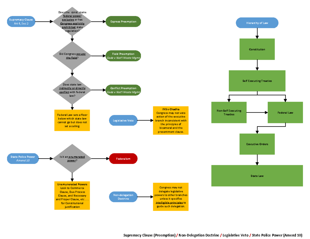 Constitutional Law Flow Chart