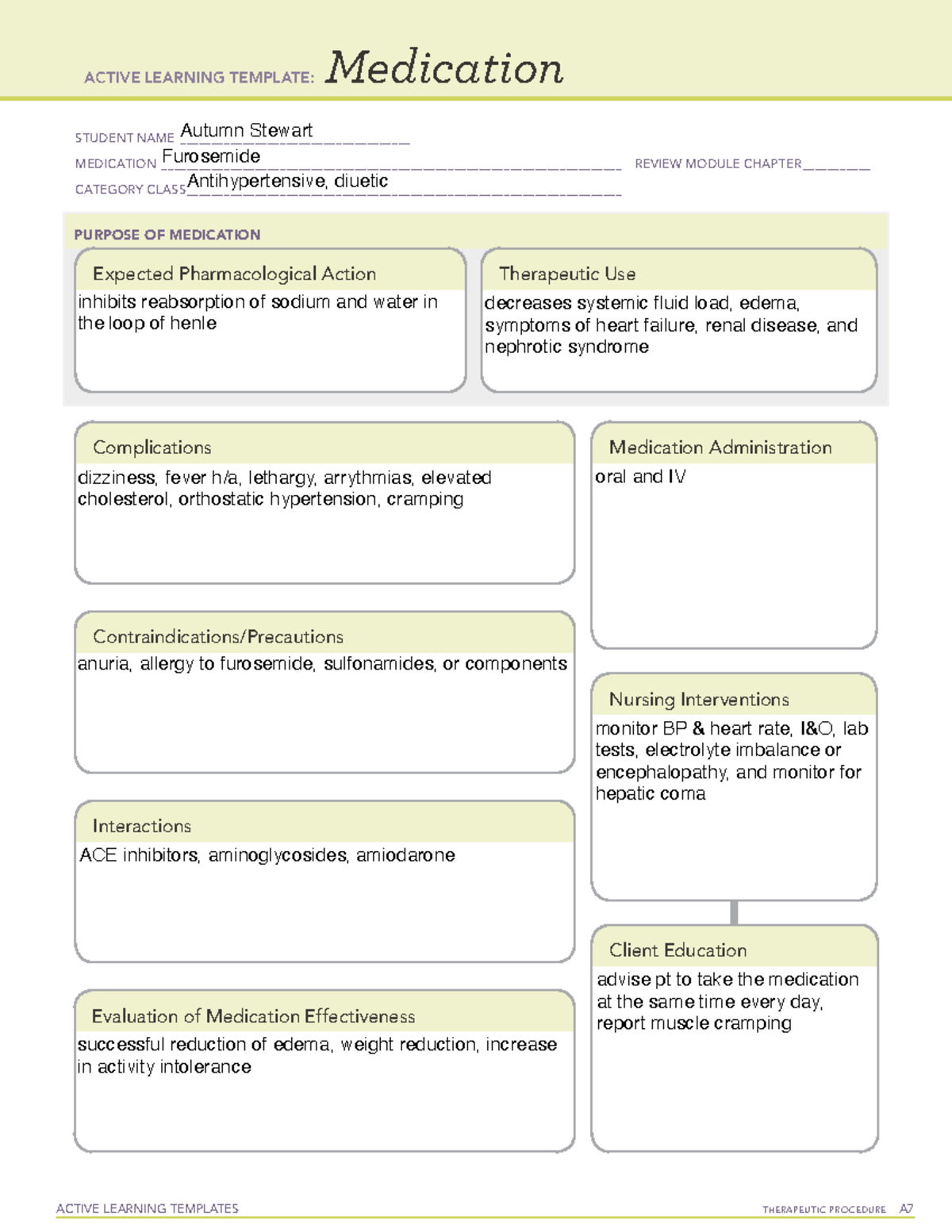 Active Learning Template Medication - prntbl.concejomunicipaldechinu.gov.co