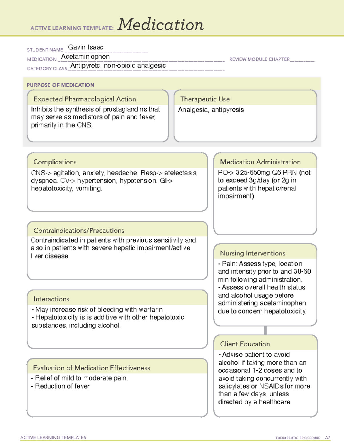 Active Learning Template Medication image.