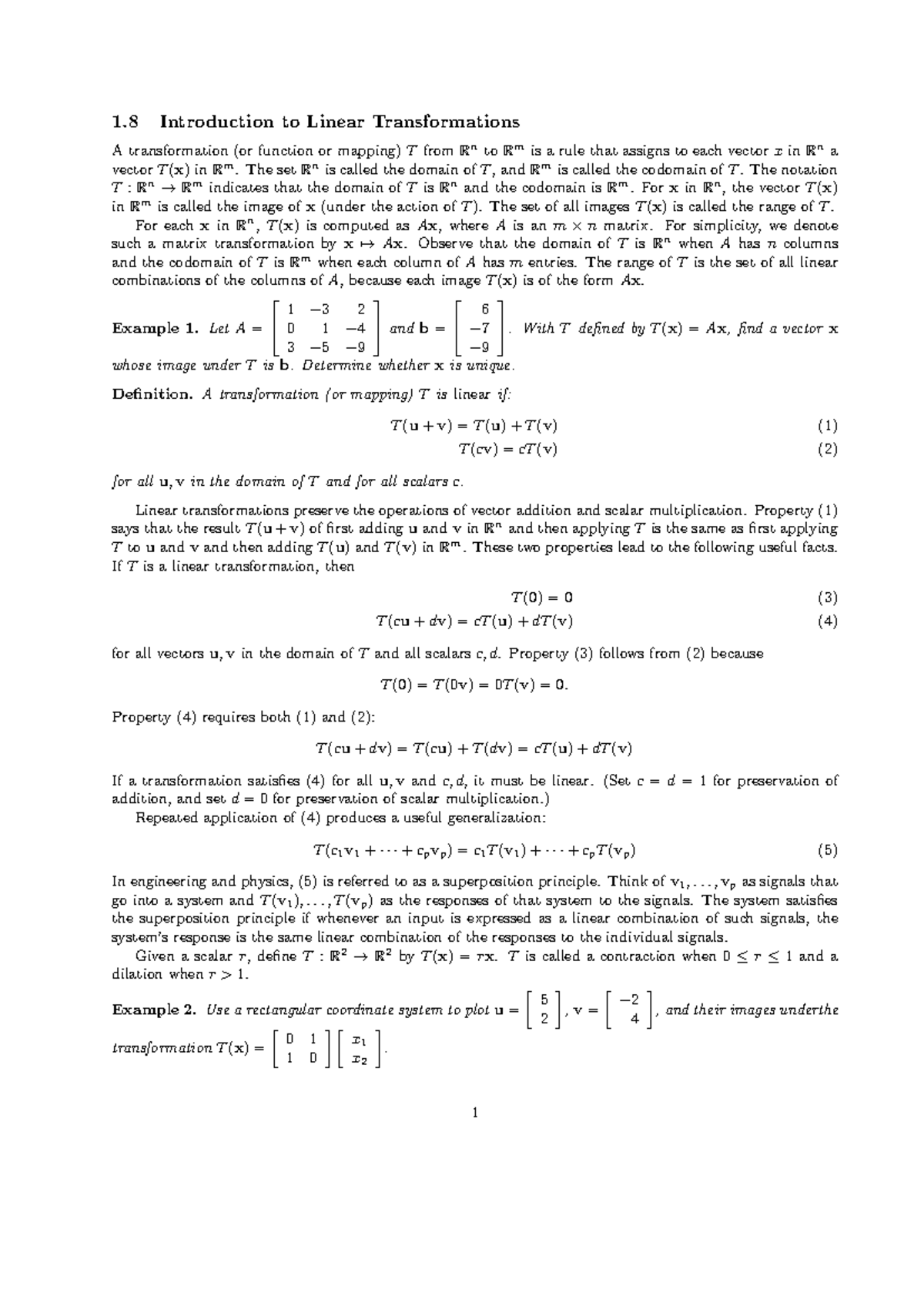 01 08 - intro - 1 Introduction to Linear Transformations A ...