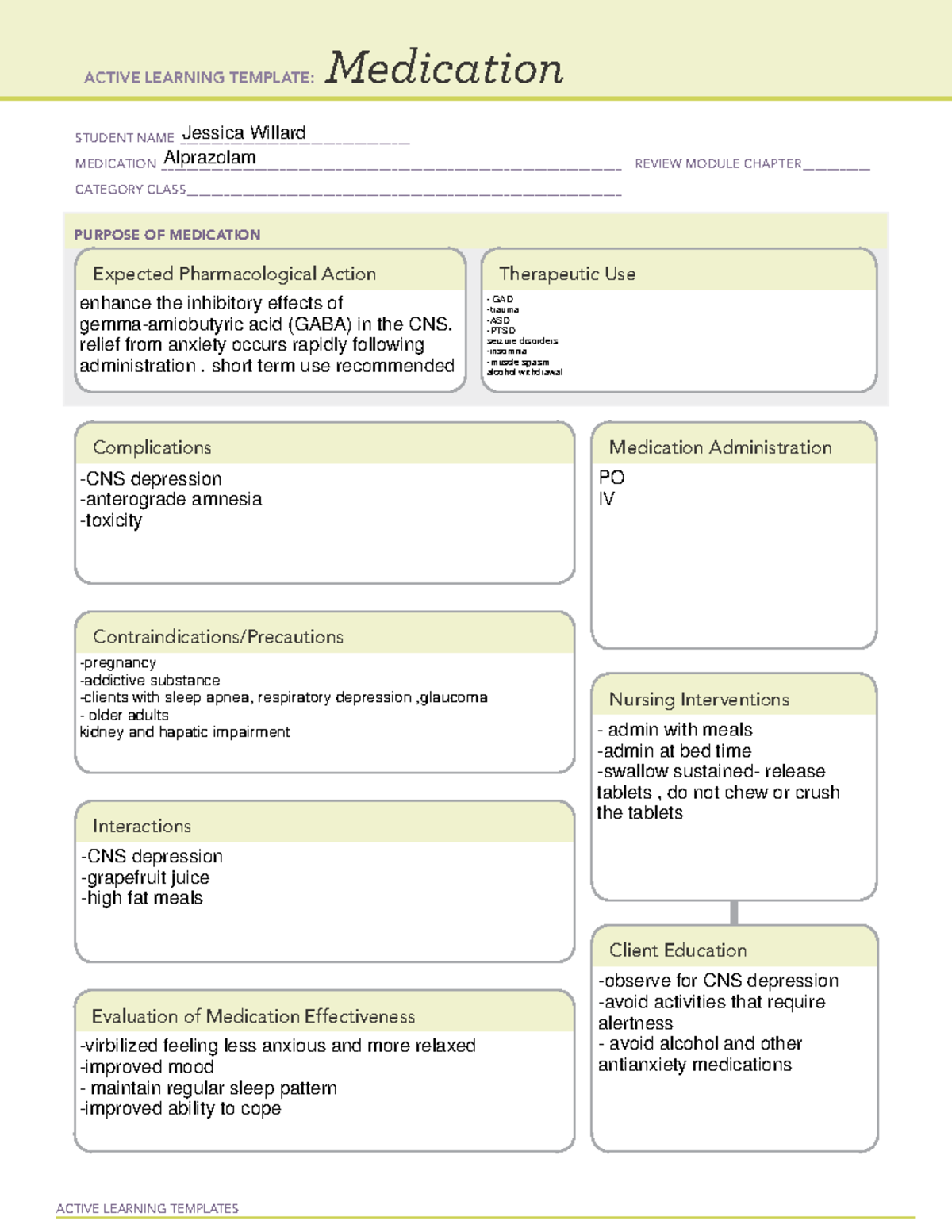 Medication Active Learning Template - prntbl.concejomunicipaldechinu.gov.co