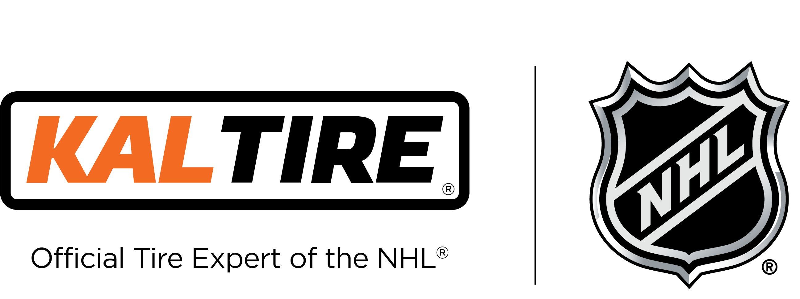 Kal Tire the official tire experts of the NHL logo