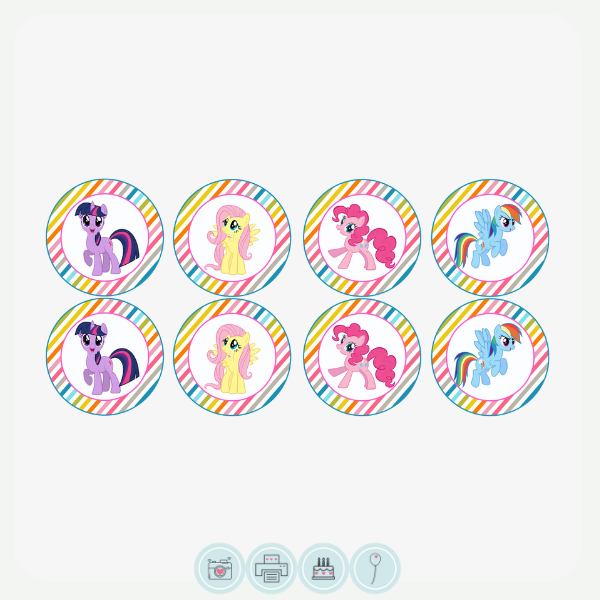 Free Printable My Little Pony Cupcake Toppers - vrogue.co