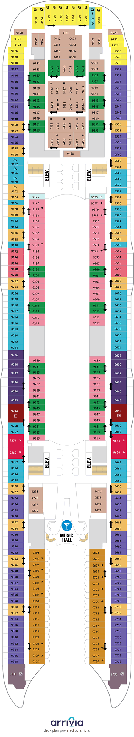 Oasis of the Seas - Category 1S - Cabin # 9585