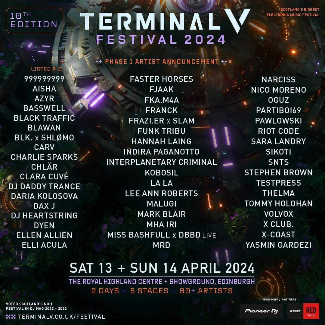 Terminal V announces phase 1 of 2024 lineup