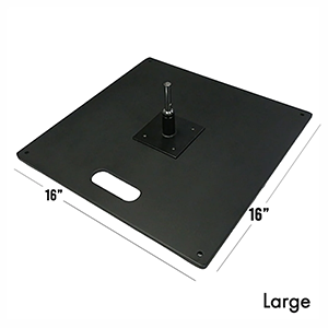 (Z4) Heavy Duty, All Metal Square Base 22lbs (+$189.00)