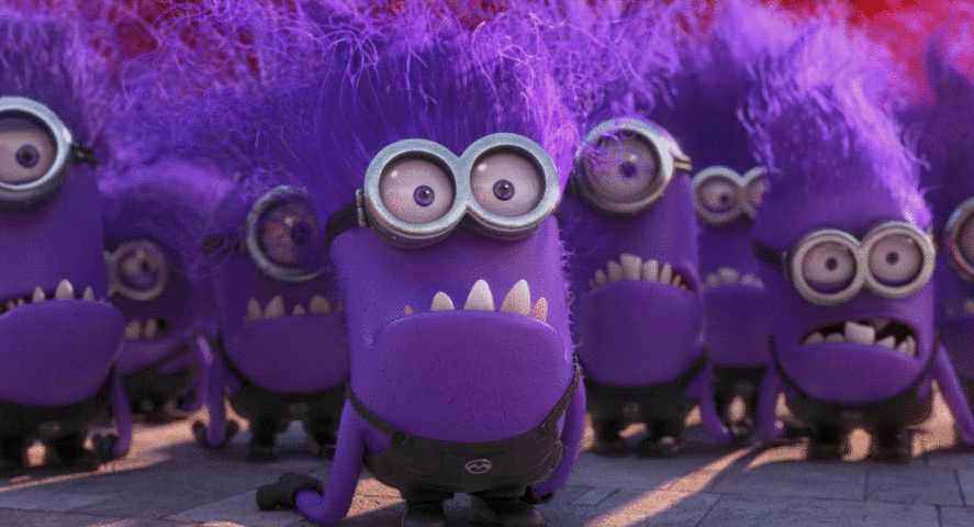 Evil minions in Despicable Me