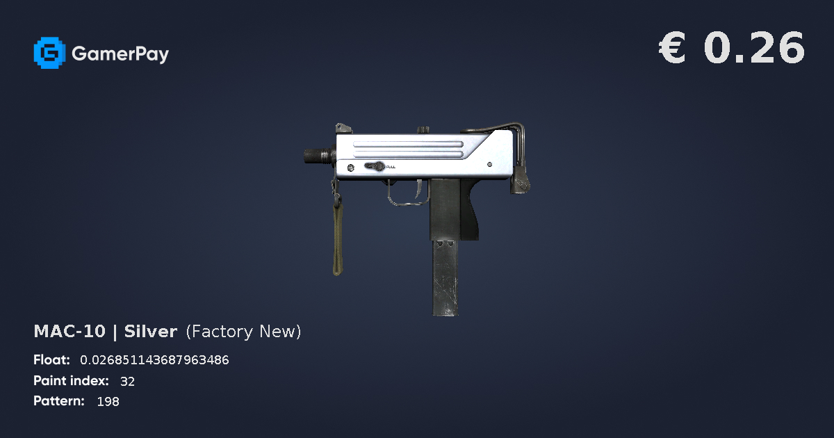 MAC-10 | Silver on GamerPay