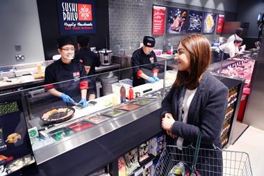 Sushi counter