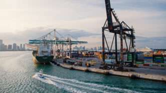 Container ship in a port | ID 137360423 © Photosvit | Dreamstime.com