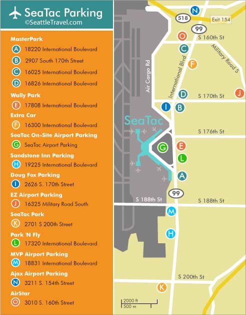 seatac parking map