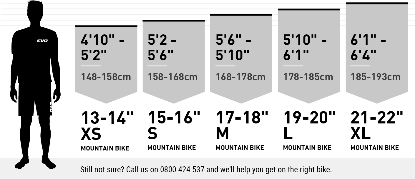 Bike Size Guide | Bike Fit | Evo Cycles