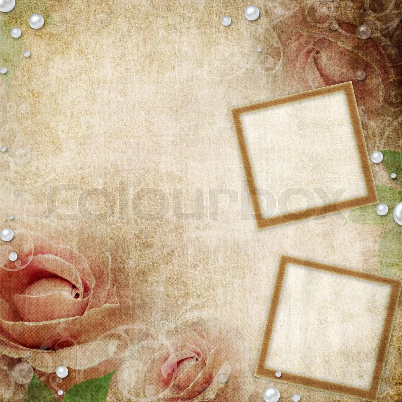 Grunge beige wedding background | Stock image | Colourbox