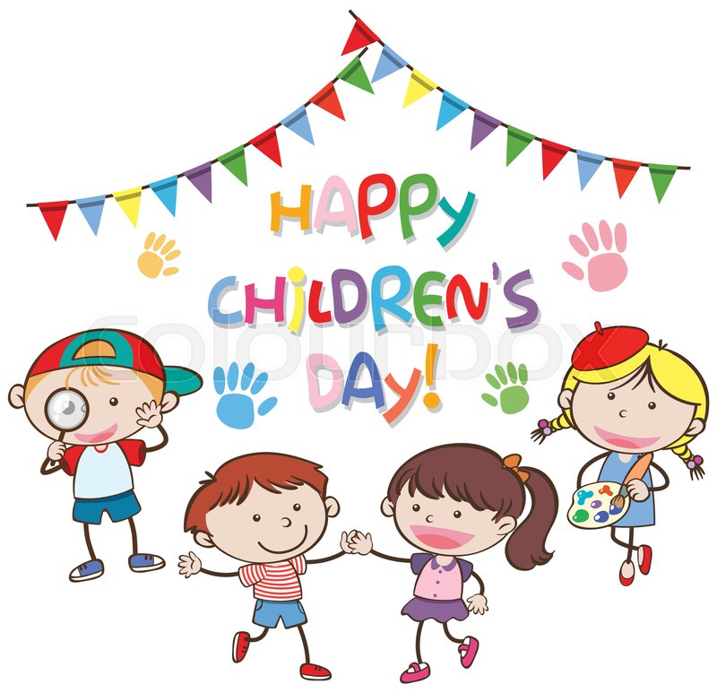 happy childrens day concept | Stock vector | Colourbox