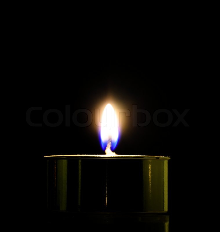 candle light on black background | Stock image | Colourbox