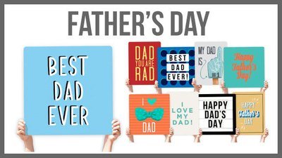 Father&#39;s Day Greeting Signs