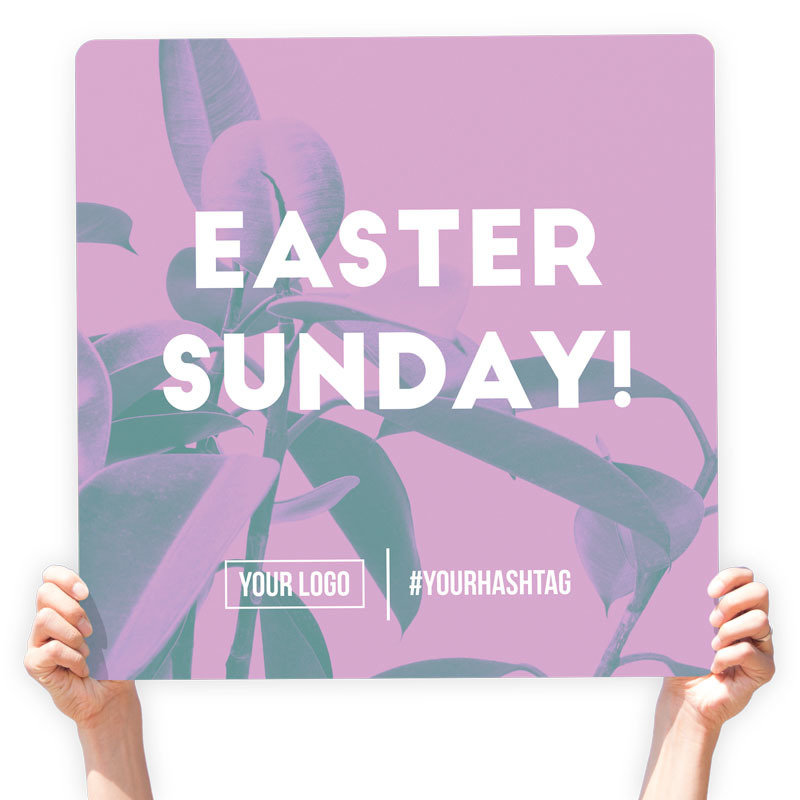 Easter Greeting Sign - &quot;Easter Sunday!&quot;