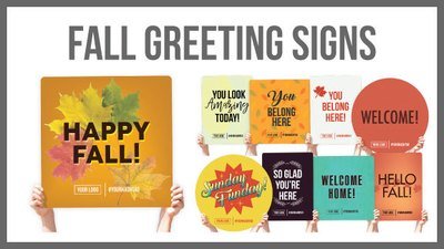 Fall Greeting Signs