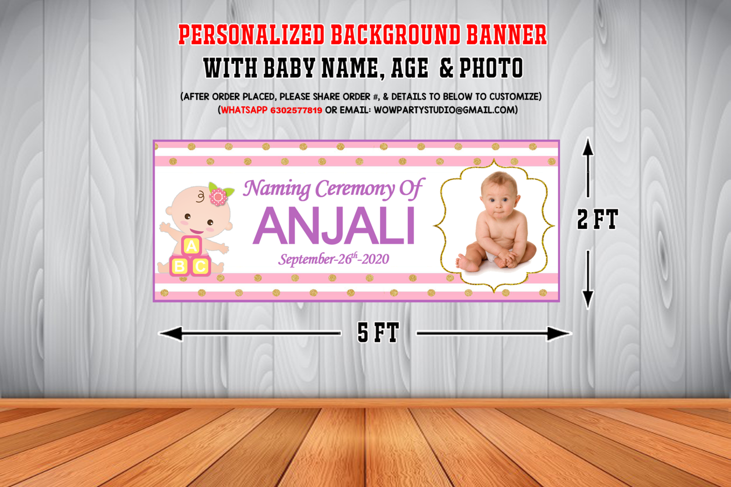 Details 100 naming ceremony banner background