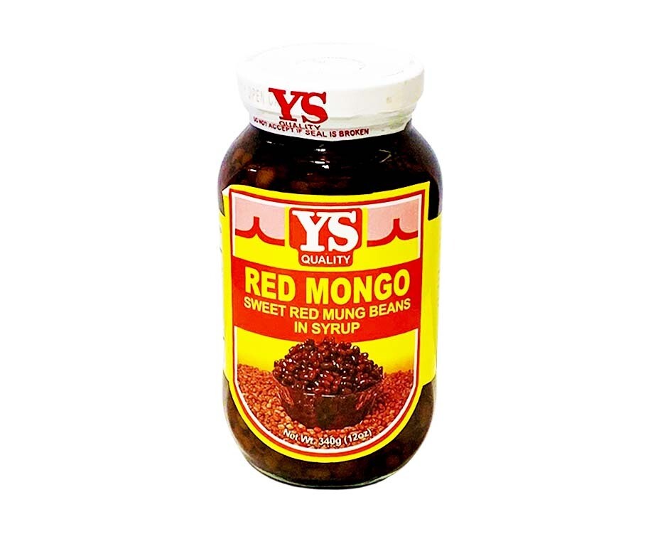 YS Red Mongo Sweet Red Mung Beans In Syrup 12oz (340g)