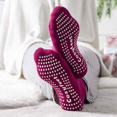 Cosyfeet Gripper Socks Berry