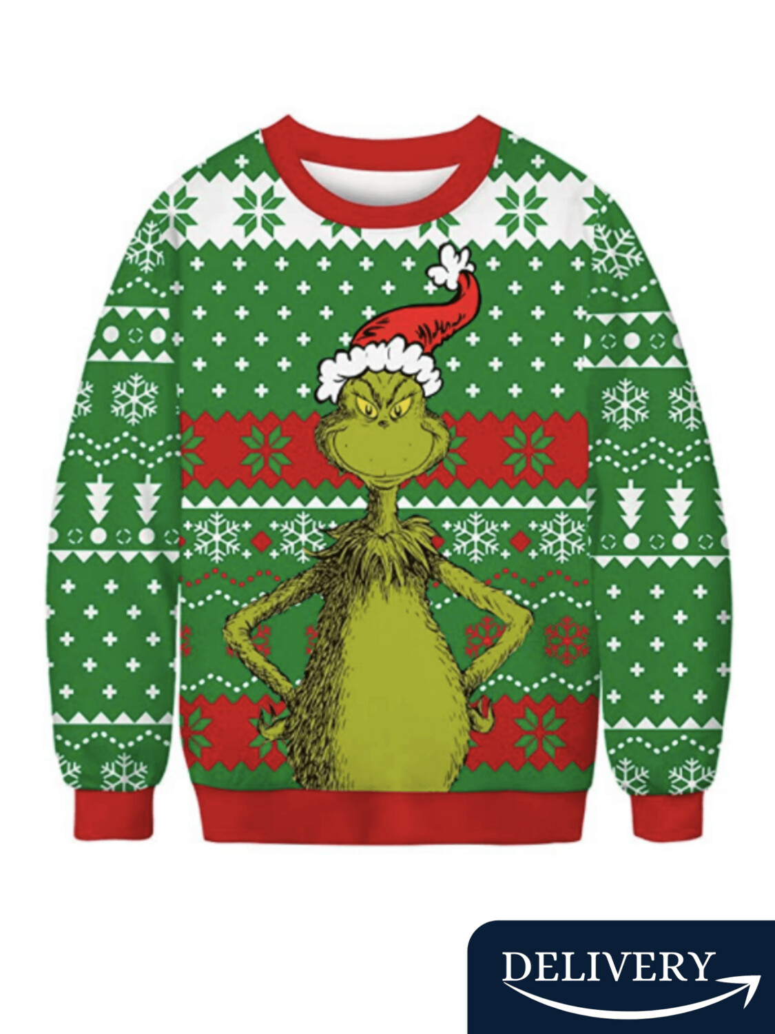 Ugly Sweater de Navidad - Grinch