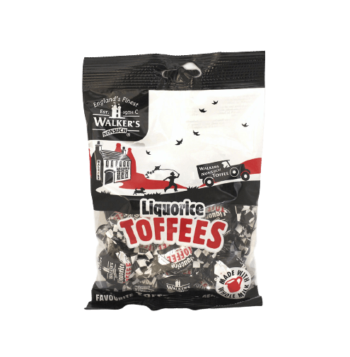 WALKERS LIQUORICE TOFFEE  PACK 125gm