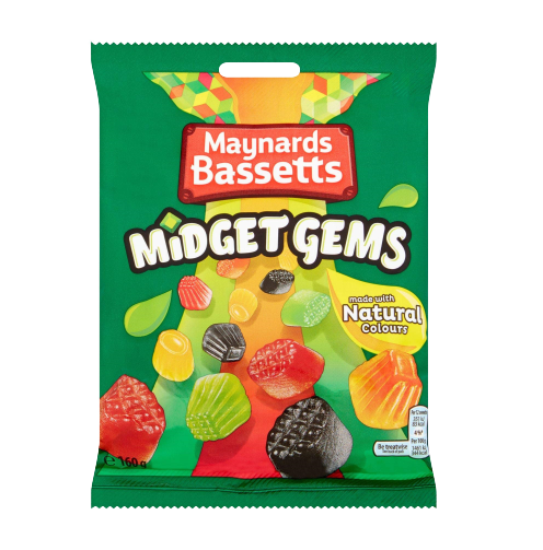 MAYNARDS BASSETTS MIDGET GEMS GUMS 190gm