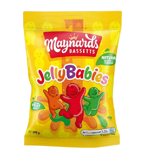 MAYNARDS BASSETTS JELLY BABIES 190gm