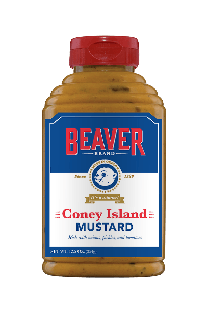 BEAVER BRAND CONEY ISLAND MUSTARD 340gm