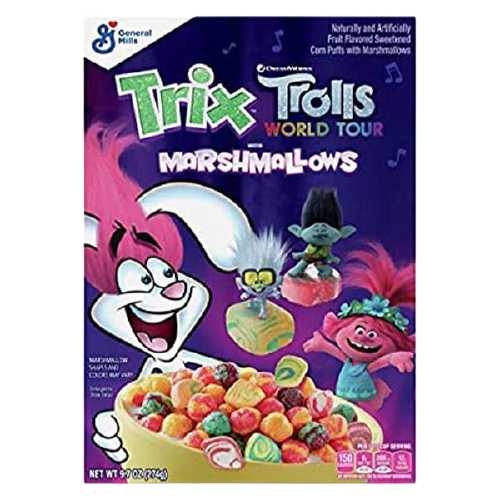 TRIX TROLLS MARSHMELLOW CEREAL 247gm