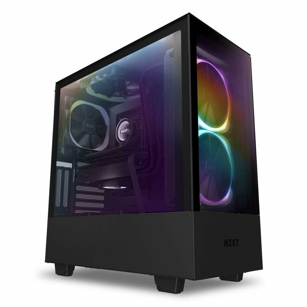 NZXT H510 Elite Black Premium Mid Tower ATX RGB Case TG Gaming Case