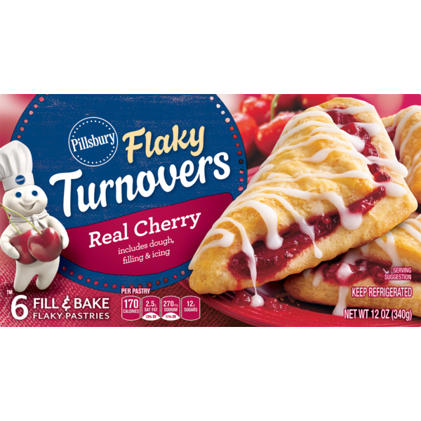 Pillsbury Real Cherry Flaky Turnovers 12 Oz Instacart