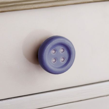 Purple Ceramic Button Knob