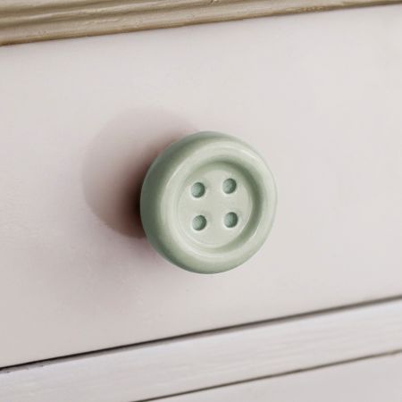 Sage Green Ceramic Button Knob