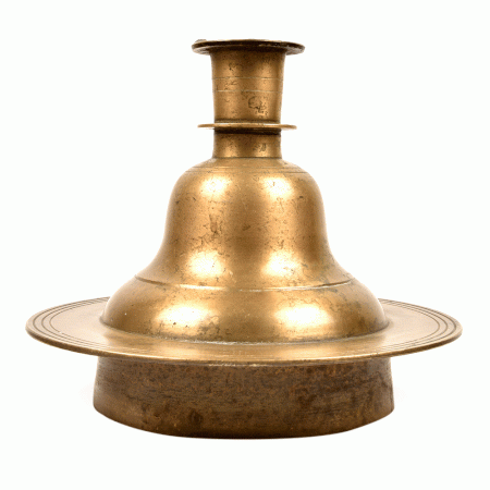 Hand Crafted Brass Bell Shaped Hookah Base