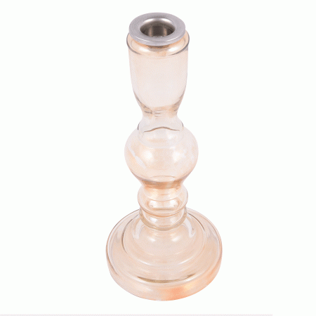 Glassy And Classy Glass Candle Holder