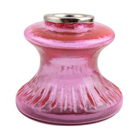 Pink Depression Glass Candle Holder (Set of 1 Piece)