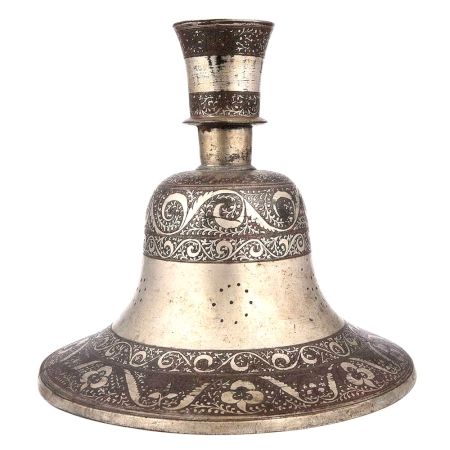 Floral Engraved Metal Hookah Base