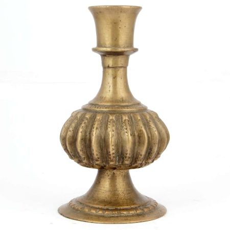 Golden Engraved Brass Hookah Base Pot