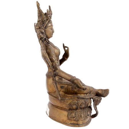 Bronze Buddhist Goddess Tara Statue