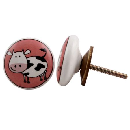 Cow Ceramic Knob