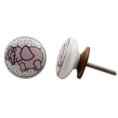 Elephant Ceramic Knob