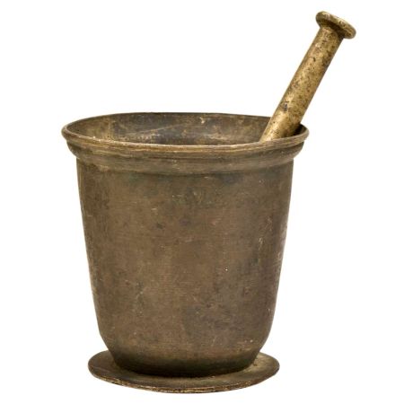 Indian Brass Imam Dasta (Mortar and Pestle)