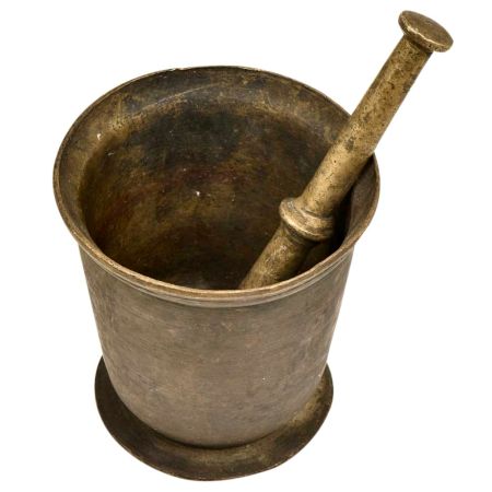 Indian Brass Imam Dasta (Mortar and Pestle)