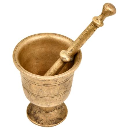 Brass Mortar And Pestle Apothecary Pharmacy spice grinder